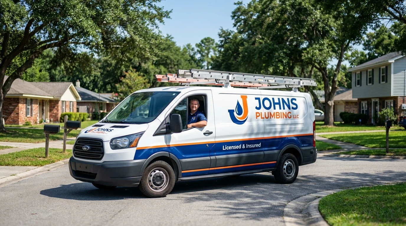 Johns Plumbing LLC service van in Reno, NV