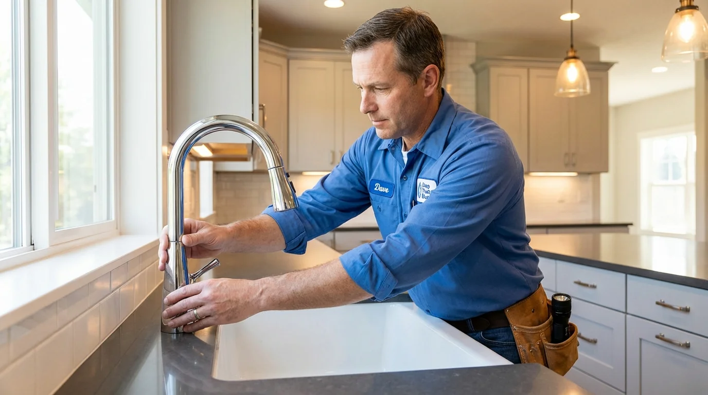Kitchen faucet installation by Johns Plumbing LLC in Reno