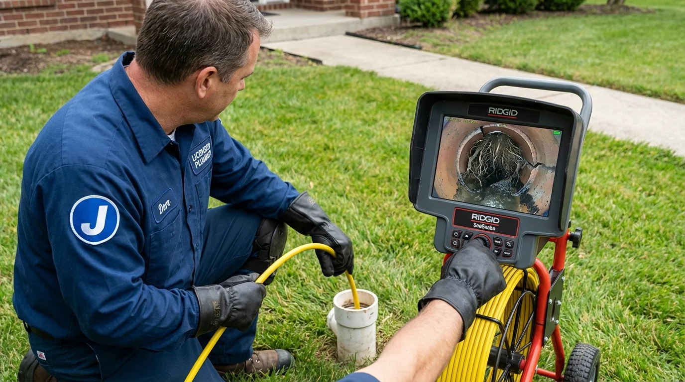 Sewer camera inspection being performed by Johns Plumbing LLC in Reno
